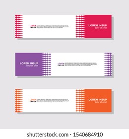 abstract modern collection of web banner template. Abstract geometric web design banner template isolated on dark grey background