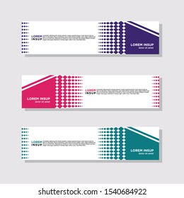 abstract modern collection of web banner template. Abstract geometric web design banner template isolated on dark grey background