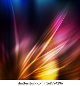 Abstract modern color background with shining waves. Vector for your business presentation