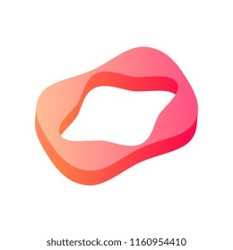 Abstract modern color creative geometric shape vector Illustration on a white background