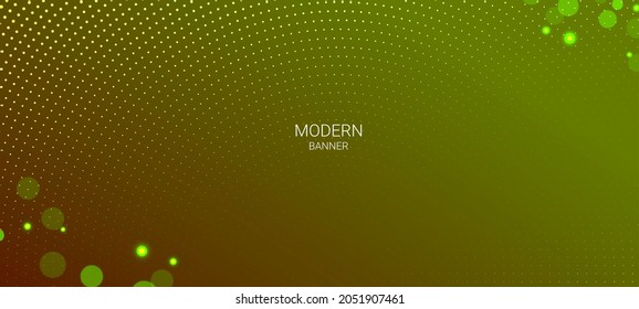 Abstract modern color gradient halftone pattern banner background vector