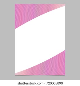 Abstract modern colored gradient curved grid brochure, flyer template - vector poster background design