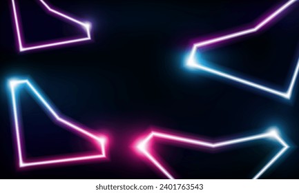Abstract Modern colored poster for sports Light out technology and with neon heart for Valentine
love. Hitech communication concept innovation background,  vector design