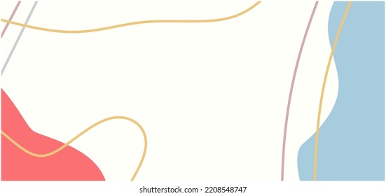 Resumen de formas modernas de color, diseño de fondo de arte de línea para web