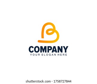 

abstract modern colorful b letter logo design. b letter ui icon.