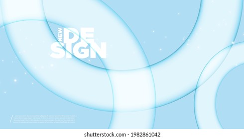 Abstract modern colorful background. Transpared circles shape light blue color wallpaper for website, book cover, advertising, flyer, poster, banner etc. Vector illustration EPS10