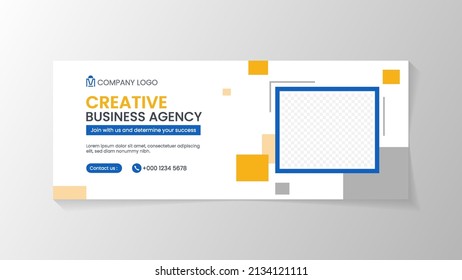 Abstract and modern colorful banner design template with creative square style design for promotion your product or event