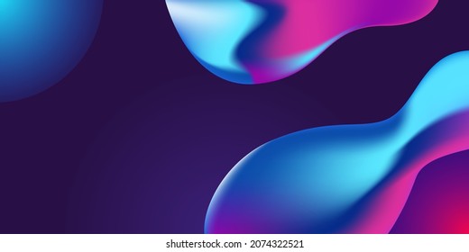 Abstract modern colorful creative dynamic banner background. Trendy vivid gradient colorful abstracts. Futuristic design wallpaper for banner, poster, cover, flyer, presentation, landing page.