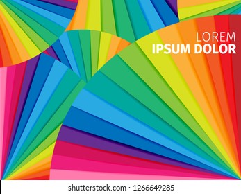 Abstract modern colorful geometric background. Cover design template layout for corporate business book, booklet, brochure, poster, flyer. Vector