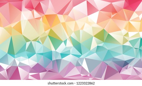 Abstract Modern Colorful Geometrical Triangle Vector Background.