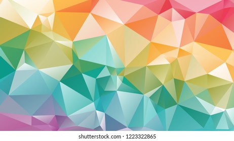Abstract Modern Colorful Geometrical Triangle Vector Background.