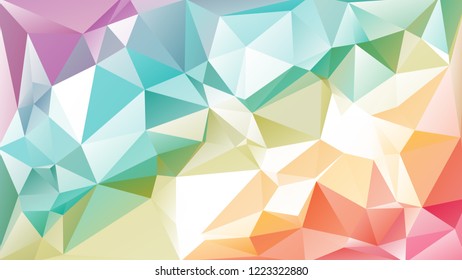 Abstract Modern Colorful Geometrical Triangle Vector Background.