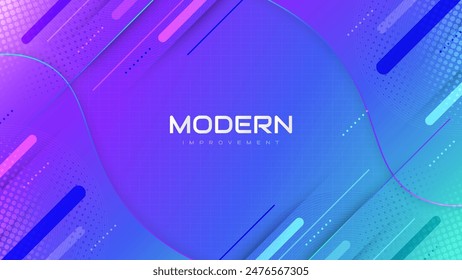Abstract Modern and Colorful Gradient Background. Vibrant Creative Banner Vector Design