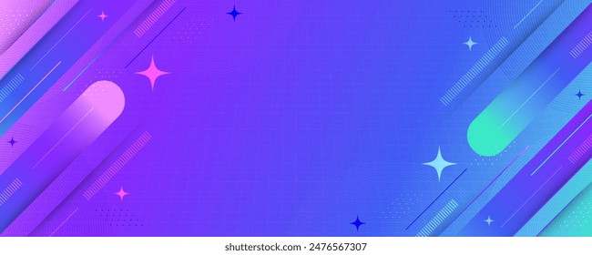 Abstract Modern and Colorful Gradient Background. Vibrant Creative Banner Vector Design