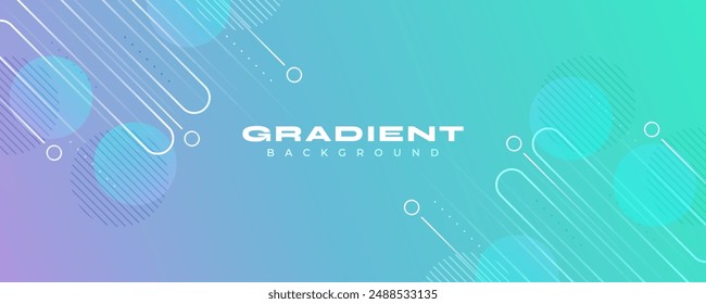Abstractas Fondo de degradado moderno y colorido con concepto de Tecnología. Diseño de Vector de Anuncio creativo vibrante