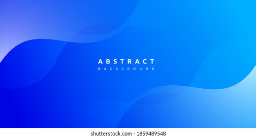 Abstract modern colorful gradient blue curve background