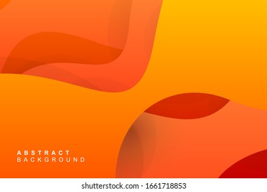 Fondo de la curva amarilla naranja gradiente moderno