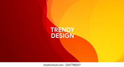 Resumen degradado colorido moderno degradado fondo de curva amarillo anaranjado