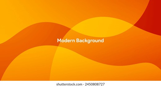 Abstract modern colorful gradient orange yellow curve background