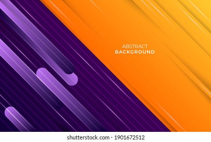 Abstract modern colorful gradient purple yellow curve background