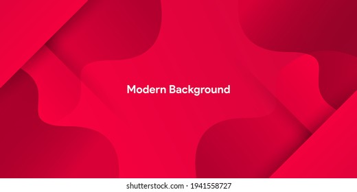 Abstract modern colorful gradient red curve background