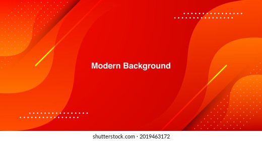 Abstract modern colorful gradient red curve background