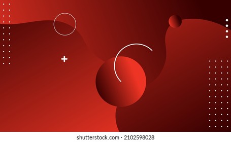 Abstract modern colorful gradient red curve background. Futuristic abstract composition. Vector Illustration