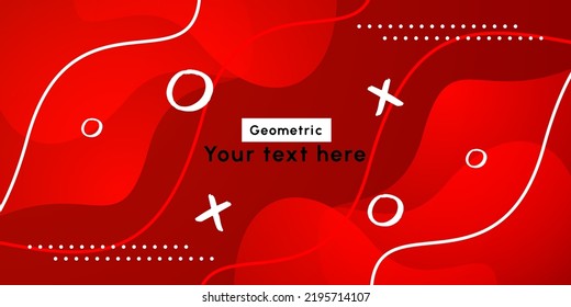 Abstract modern colorful gradient red curve background