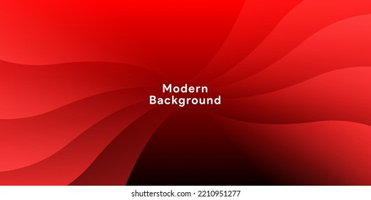 Abstract modern colorful gradient red curve background