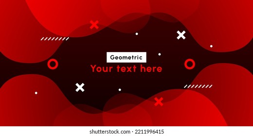 Abstract modern colorful gradient red curve background