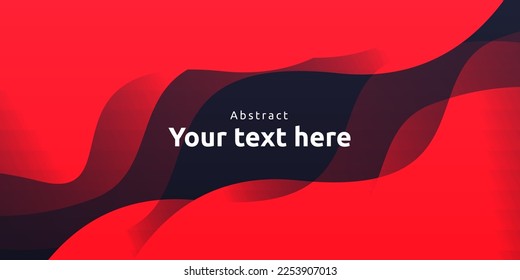Abstract modern colorful gradient red curve background
