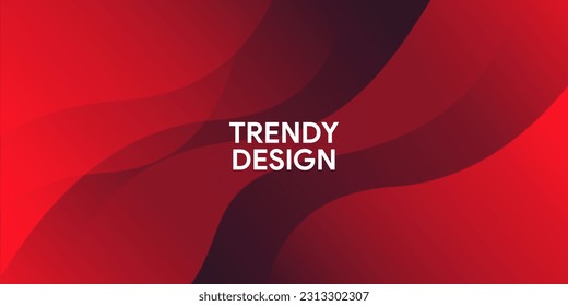 Abstract modern colorful gradient red curve background