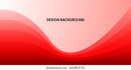 Abstract modern colorful gradient red curve background