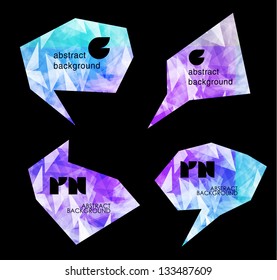 abstract modern colorful Label or bubble. Design modern template can be used for brochure, banners or website layout vector.