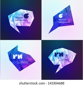 abstract modern colorful Label or bubble. Design modern template can be used for brochure, banners or website layout vector.