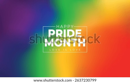 Abstract modern colorful rainbow for Pride Month banner or poster concept gradient template background