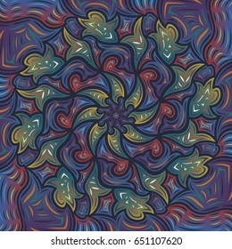 abstract modern colorful rotation pattern on dark blue