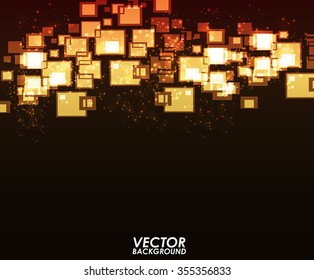 Abstract modern colorful square digital - Vector Background.