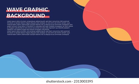 Abstract modern coloured shapes, line arts background design