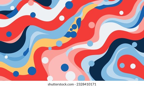 Abstract modern coloured shapes line arts background design 014