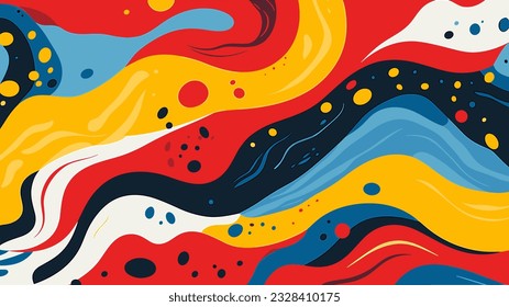 Abstract modern coloured shapes line arts background design 011