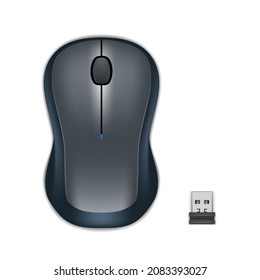 Abstract Modern Computer Mouse On White Background. EPS10 Vector