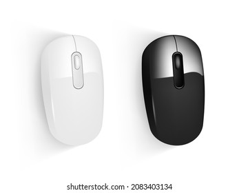 Abstract Modern Computer Mouse On White Background. EPS10 Vector
