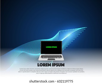 Abstract of modern computer, technology theme for your business