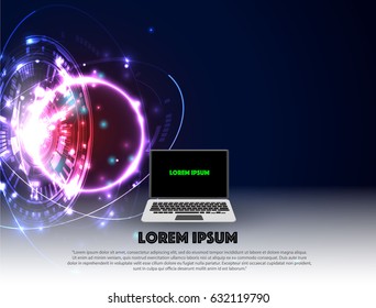 Abstract of modern computer, technology theme for your business