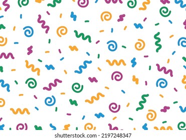 Abstract modern confetti  seamless pattern for tiles, background