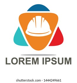 Abstract and modern construction industry design logo