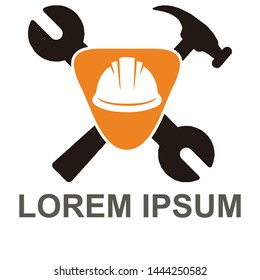 Abstract and modern construction industry design logo