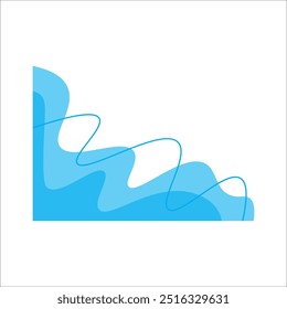 Abstract modern corner frame. Modern frame. Abstract corner