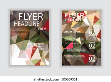 Abstract modern cover / brochure, flyer design template. Colorful Template vector 